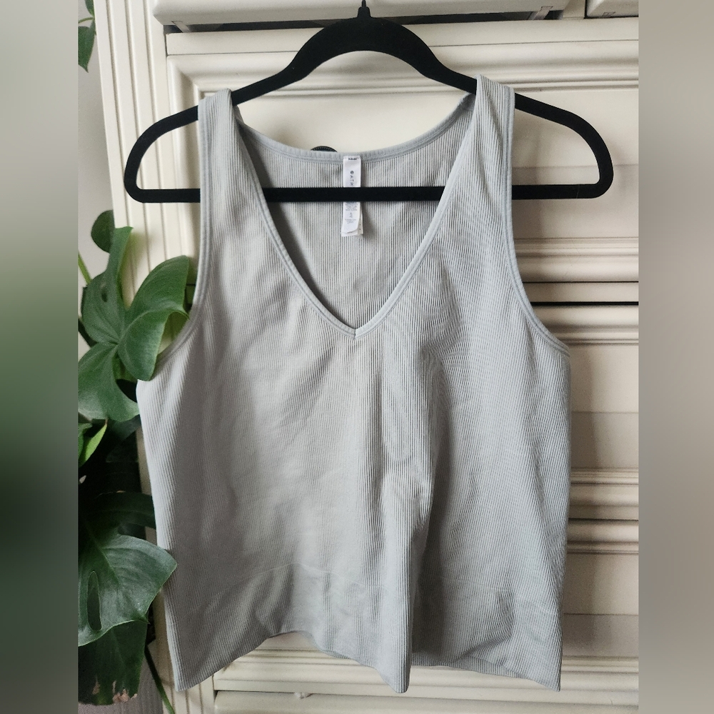 Athleta Mint Ribbed Tank Top - Picture 2 of 4